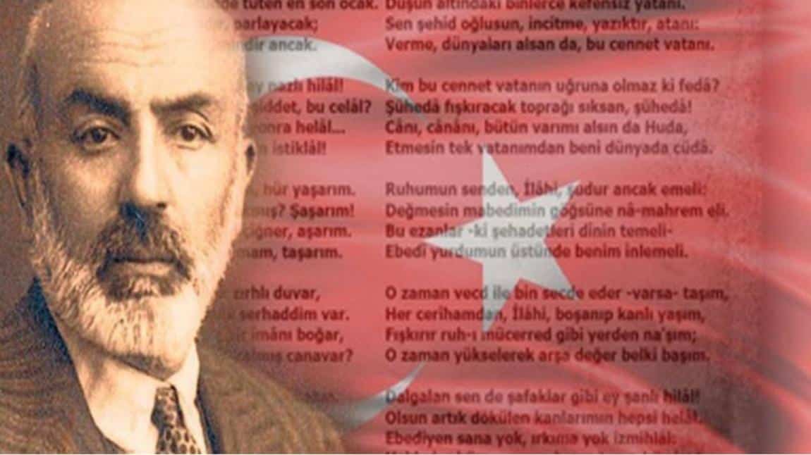 Okulumuzda İstiklal Marşı'nın Kabulü ve Mehmet Akif Ersoy'u Anma Günü Etkinlikleri Yapıldı